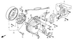 LEFT CRANKCASE COVER & GENERATOR