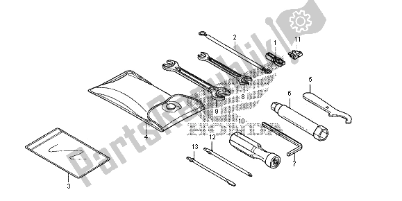 Todas las partes para Herramientas de Honda FES 125A 2012