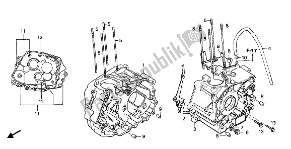 Todas as partes de Bloco Do Motor do Honda CB 125 TD 1988