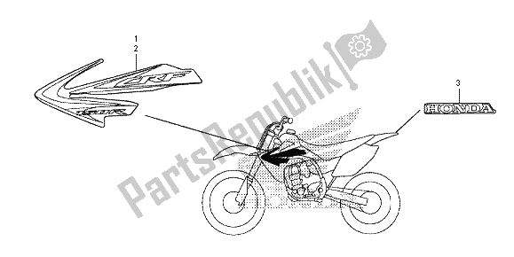 Tutte le parti per il Marchio del Honda CRF 150R SW 2013