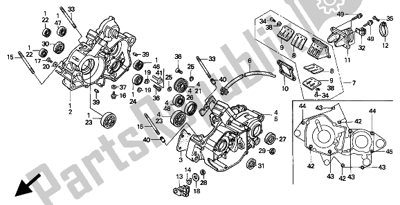 Todas las partes para Caja Del Cigüeñal de Honda CR 125R 1994