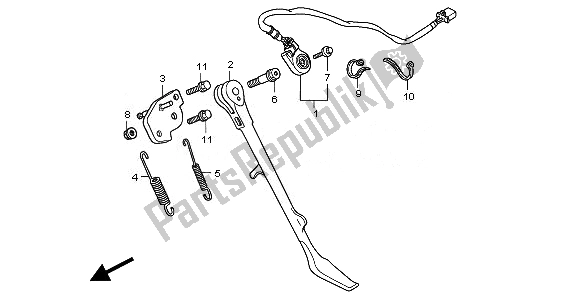 Todas las partes para Costado de Honda VT 750C2S 2010