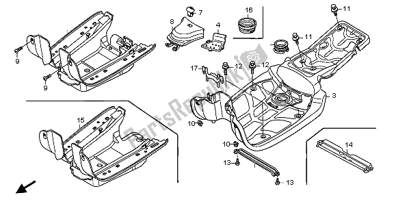 All parts for the Floor Step of the Honda NPS 50 2012