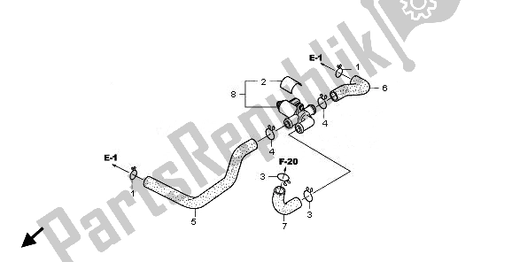 All parts for the Air Injection Valve of the Honda NT 700V 2010