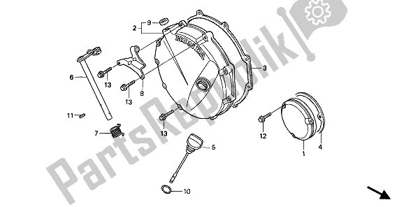 Tutte le parti per il Coperchio Frizione del Honda CB 750F2 1994