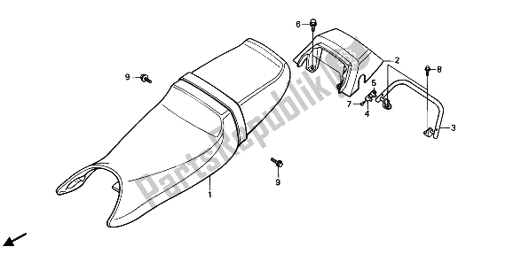 Todas las partes para Asiento Y Capota de Honda CBR 600F 1988