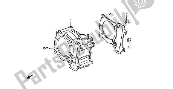 Wszystkie części do Cylinder Honda PES 125 2011