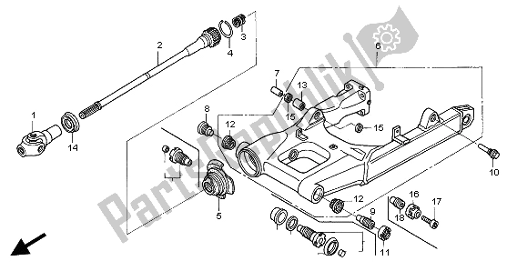 Wszystkie części do Wahacz Honda ST 1300 2003