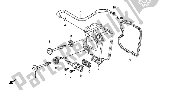 Tutte le parti per il Coperchio Della Testata del Honda SH 125 2011