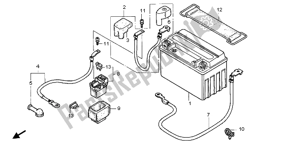 Tutte le parti per il Batteria del Honda CBR 900 RR 1996