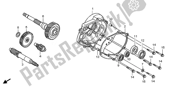 All parts for the Transmission of the Honda SH 125S 2011