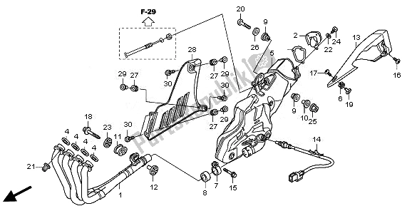 Todas las partes para Silenciador De Escape de Honda CBR 1000 RR 2011