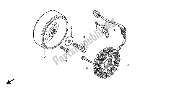 Tutte le parti per il Generatore del Honda CB 500 1997