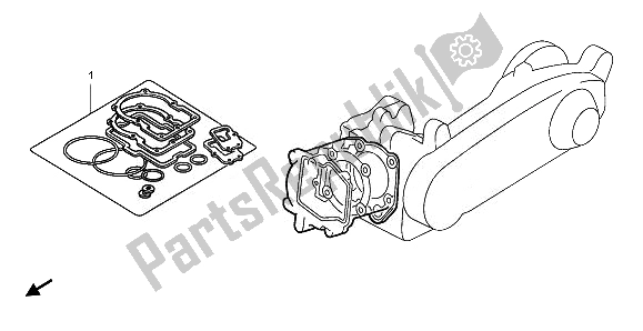 Todas las partes para Kit De Juntas Eop-1 A de Honda NHX 110 WH 2011