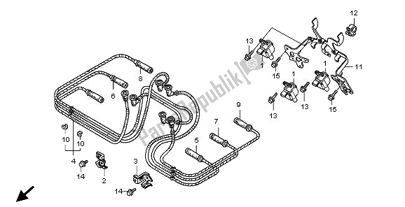 Todas las partes para Bobina De Encendido de Honda GL 1800 2010