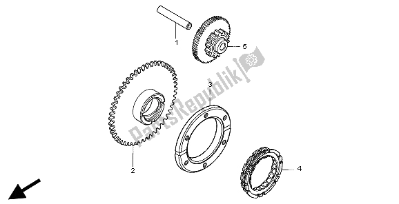 Todas las partes para Embrague De Arranque de Honda CB 500 1999