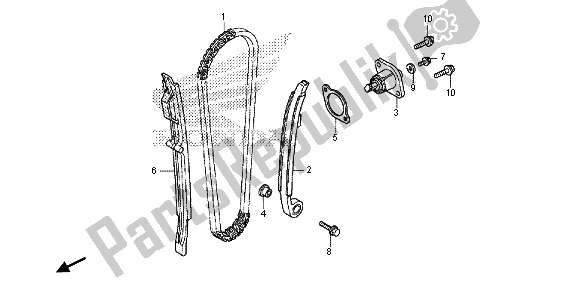 Todas las partes para Cadena De Levas Y Tensor de Honda CRF 250R 2015