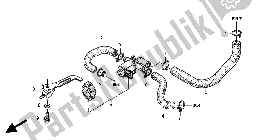 Tutte le parti per il Valvola Di Controllo Iniezione Aria del Honda CBR 600 RA 2012