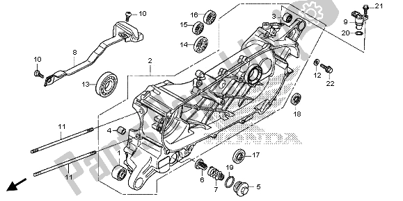 Tutte le parti per il Basamento Sinistro del Honda SH 125A 2013