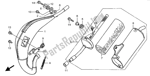 Todas las partes para Cámara De Expansión de Honda CR 80R SW 1996