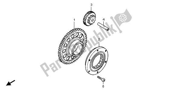 Todas las partes para Embrague De Arranque de Honda CBR 900 RR 2003