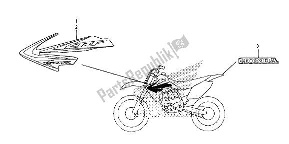 Tutte le parti per il Marchio del Honda CRF 150 RB LW 2013