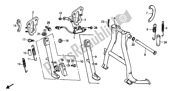Todas as partes de Ficar do Honda CBR 600F 1990