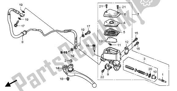 Tutte le parti per il Pompa Frizione del Honda VFR 1200F 2011