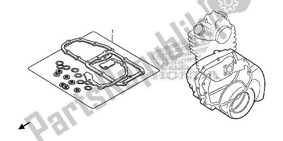 Tutte le parti per il Kit Di Guarnizioni Eop-2 B del Honda CRF 150 RB LW 2013