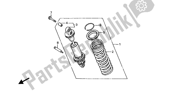 Tutte le parti per il Cuscino Posteriore del Honda ST 1100A 1994