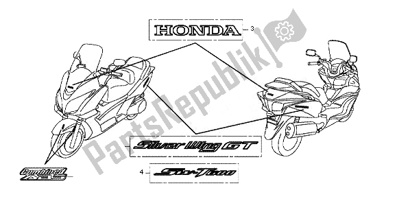 Todas las partes para Marca de Honda FJS 600D 2011