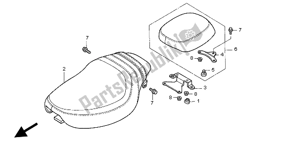 Todas las partes para Asiento de Honda VF 750C 1997