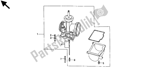 Todas as partes de Kit De Peças Opcionais Do Carburador do Honda CR 500R 1994