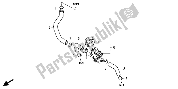 All parts for the Air Injection Control Valve of the Honda CBR 1000 RA 2013