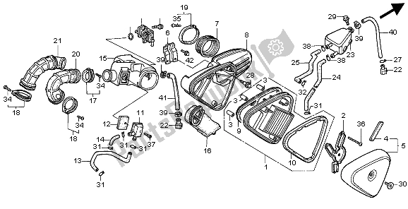 Tutte le parti per il Filtro Dell'aria del Honda VT 600C 1997