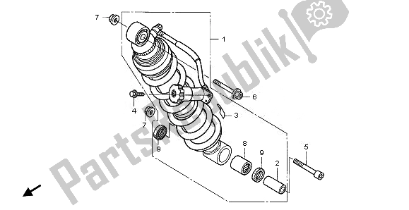 Tutte le parti per il Cuscino Posteriore del Honda NT 700V 2008