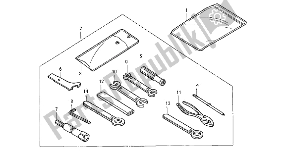 Todas las partes para Herramientas de Honda CB 1100 SF 2001