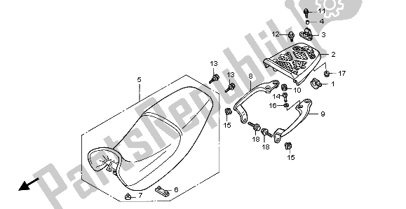 Todas las partes para Asiento de Honda FX 650 1999