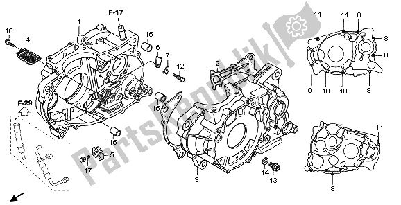 Tutte le parti per il Carter del Honda FMX 650 2006