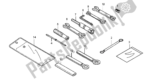 All parts for the Tool of the Honda NC 700 XA 2013