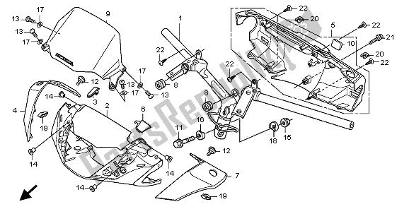 Todas las partes para Tubo De Manija Y Cubierta De Manija de Honda SH 150R 2011