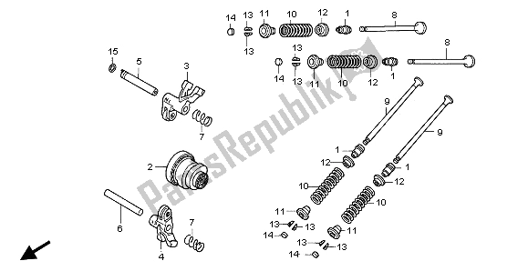 All parts for the Camshaft & Valve of the Honda NPS 50 2006