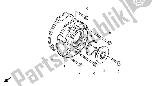 Todas las partes para Cubierta Izquierda Del Cárter de Honda CBR 1000F 1996