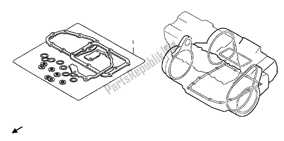 Tutte le parti per il Kit Di Guarnizioni Eop-2 B del Honda CB 1000 RA 2012