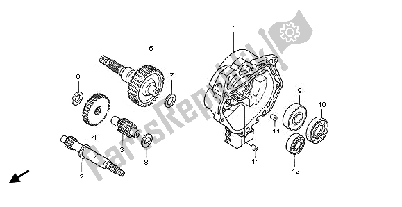 All parts for the Transmission of the Honda NPS 50 2011