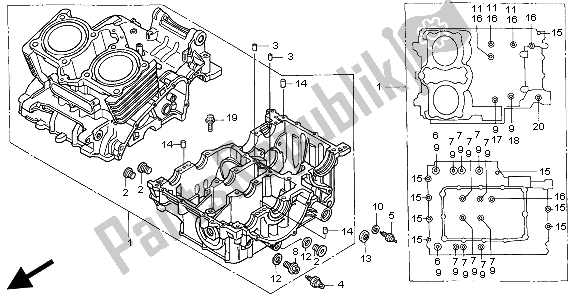 Wszystkie części do Korbowód Honda CB 500S 1999