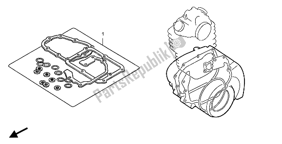 Tutte le parti per il Kit Di Guarnizioni Eop-2 B del Honda TRX 300 EX Sportrax 2006