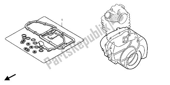 All parts for the Eop-2 Gasket Kit B of the Honda CRF 150 RB LW 2012