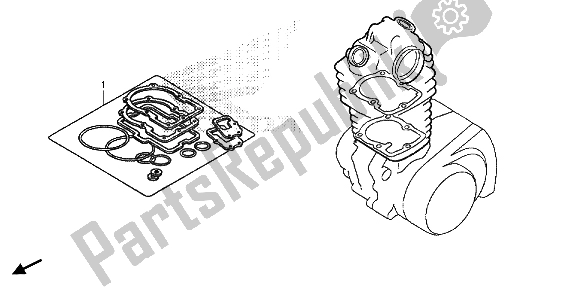 All parts for the Eop-1 Gasket Kit A of the Honda CRF 450R 2015