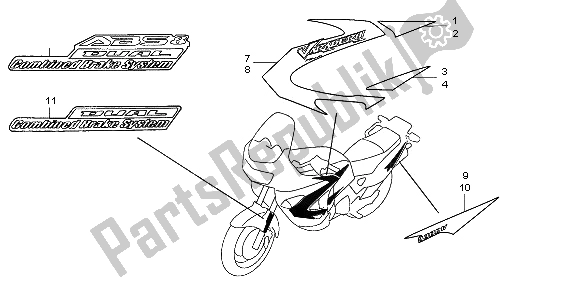 Tutte le parti per il Marchio del Honda XL 1000V 2006